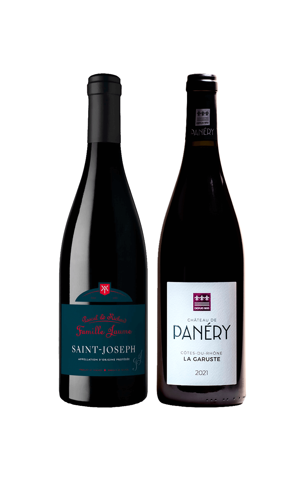 Setembro/24 - Domaine de Panéry La Garuste 2021 e Famille Jaume Saint Joseph 2022